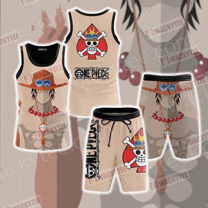 One Piece Portgas D. Ace Minimalist 3D Tank Top