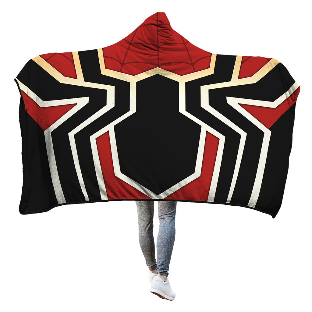 Spider-man 3D Hooded Blanket Iron Spider Man