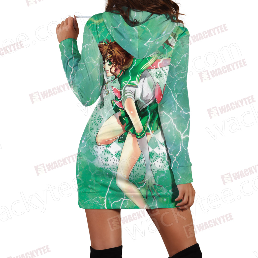 Sailor Moon - Sailor Jupiter 3D Hoodie Dress