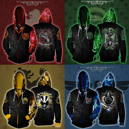 The Ravenclaw Eagle Harry Potter Zip Up Hoodie