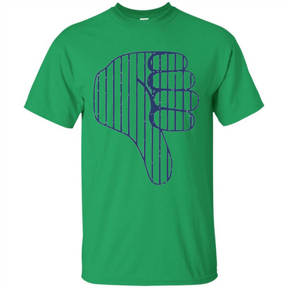 Baseball T-shirt Baseball Celebration Thumbs Down T-shirt Irish Green