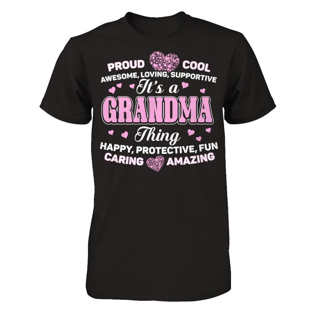 Itäó»s A Grandma Thing Gildan - Short Sleeve Tee Black