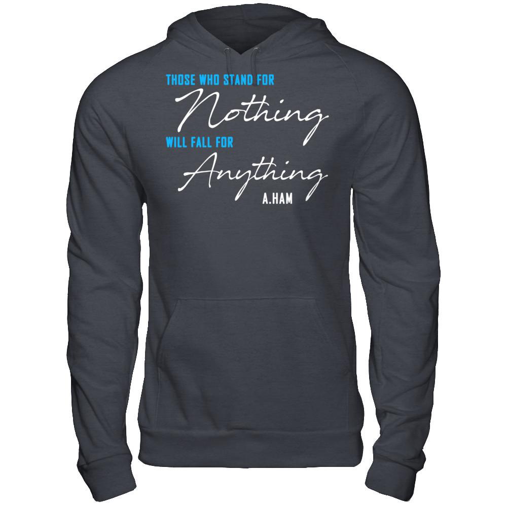 Alexander Hamilton Quotes T-shirt Gildan - Pullover Hoodie Dark Heather