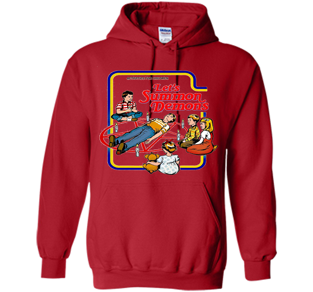 Let's summon demons T-shirt funny T-shirt Red