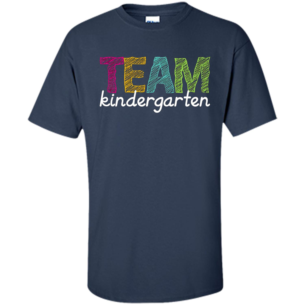 Team Kindergarten Grade Teacher T-Shirt Navy