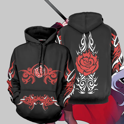 RWBY Ruby Rose Symbol 3D Hoodie