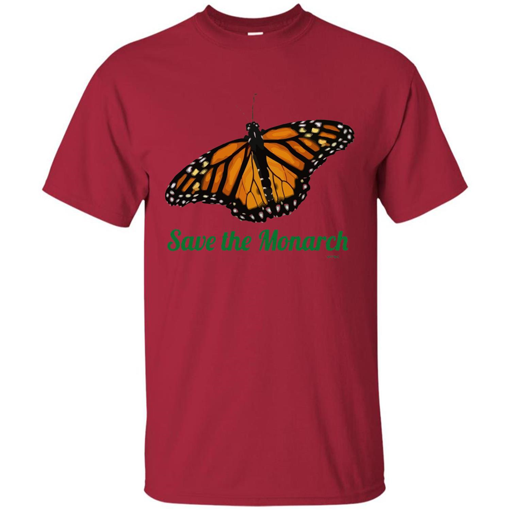 Save the Monarch Butterfly T-shirt Cardinal