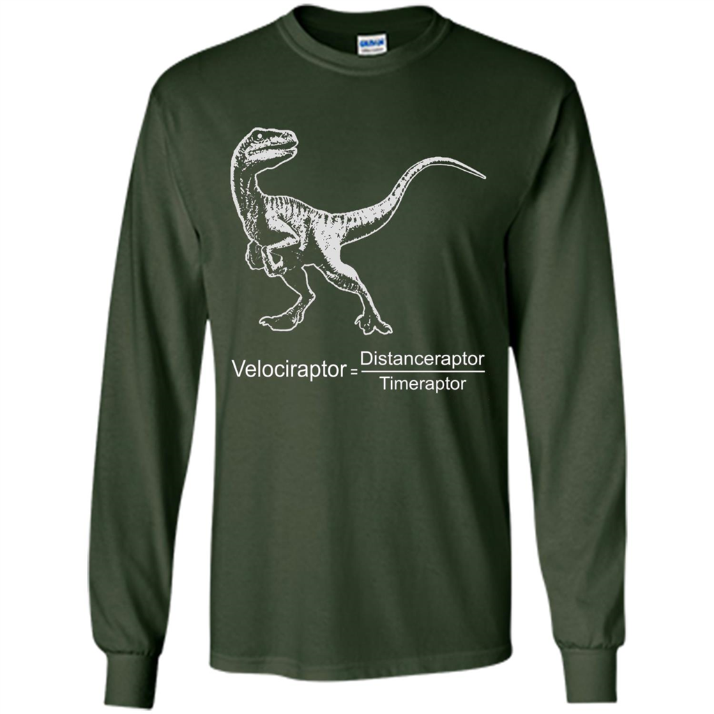 Velociraptor Distanceraptor Timeraptor T-shirt Forest Green