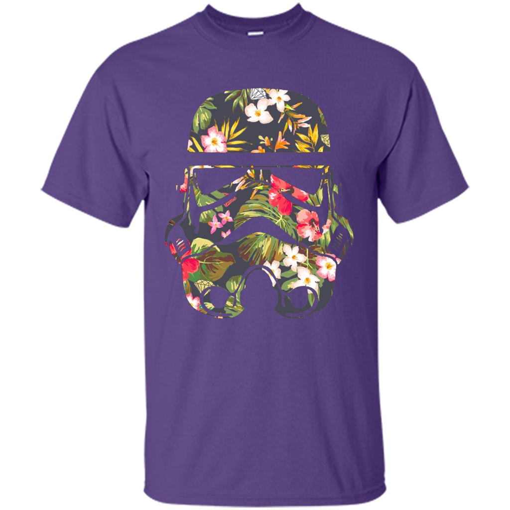 Tropical Stormtrooper Graphic T-Shirt Purple