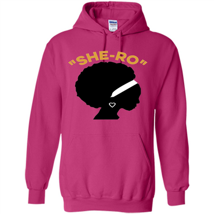 Black Girl Magic T-shirt "She-Ro" Heliconia