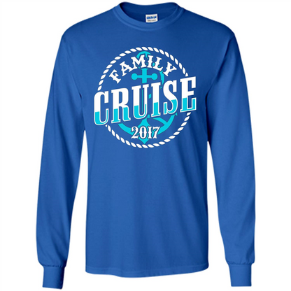 Family Cruise 2017 T-shirt Summer Vacation T-shirt Royal