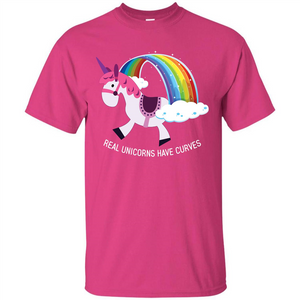 Unicorn T-shirt Real Unicorns Have Curves T-shirt