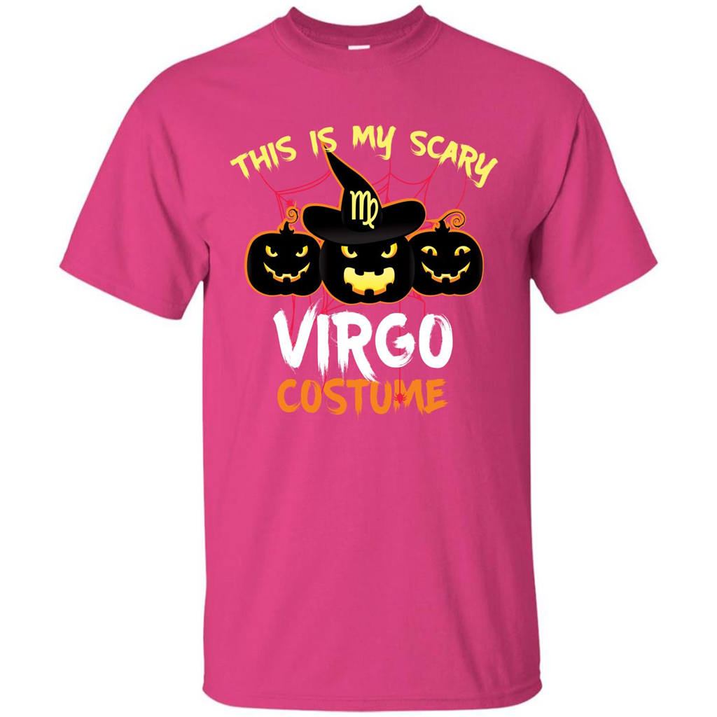 Halloween T-shirt This Is My Scary Virgo Costume T-shirt Heliconia