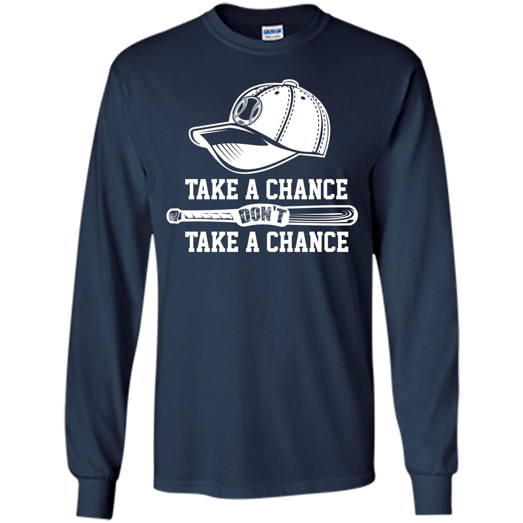 Football T-shirt Take A Chance Don't Take A Chance Navy
