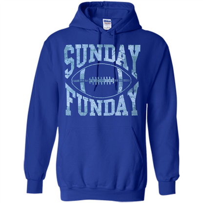 Football T-shirt Sunday Funday Football SeasonT-Shirt Royal