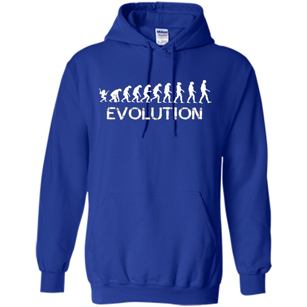 Evolution Biology Monkey To Human T-Shirt Royal