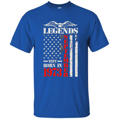 Legends Were Born In September 1973 T-shirt Royal