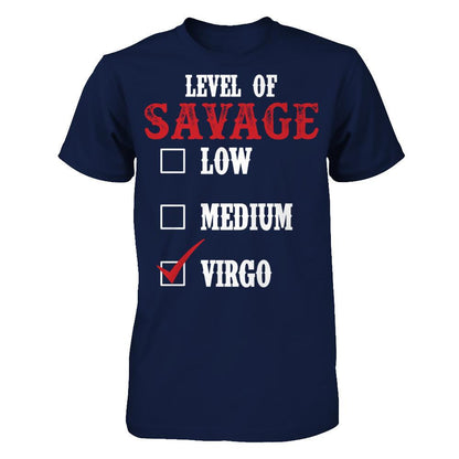 Vigro - Level Of Savage Gildan - Short Sleeve Tee Navy