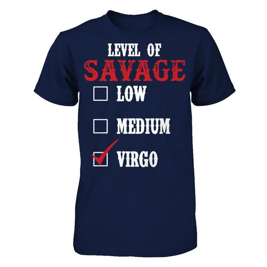 Vigro - Level Of Savage Gildan - Short Sleeve Tee Navy