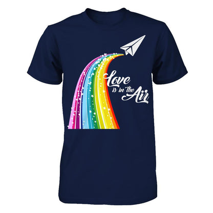 Love Is In The Air T-shirt Gildan - Short Sleeve Tee Navy