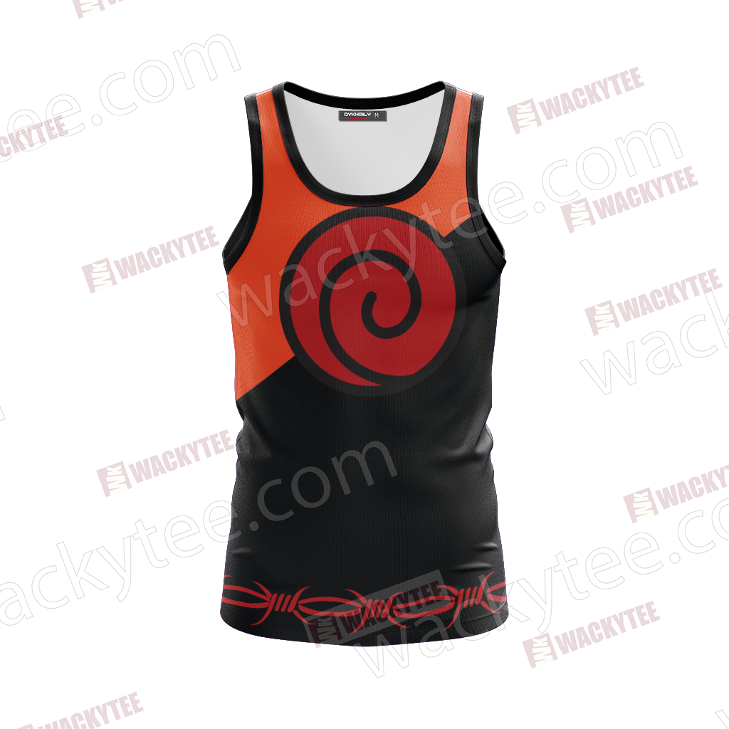 Naruto Uzumaki Clan Symbol 3D Tank Top