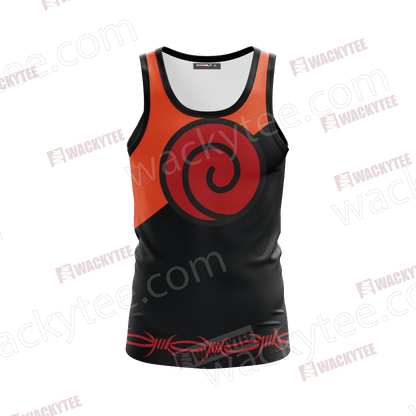 Naruto Uzumaki Clan Symbol 3D Tank Top