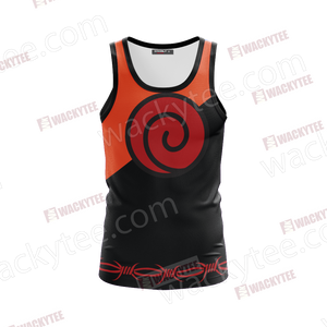 Naruto Uzumaki Clan Symbol 3D Tank Top