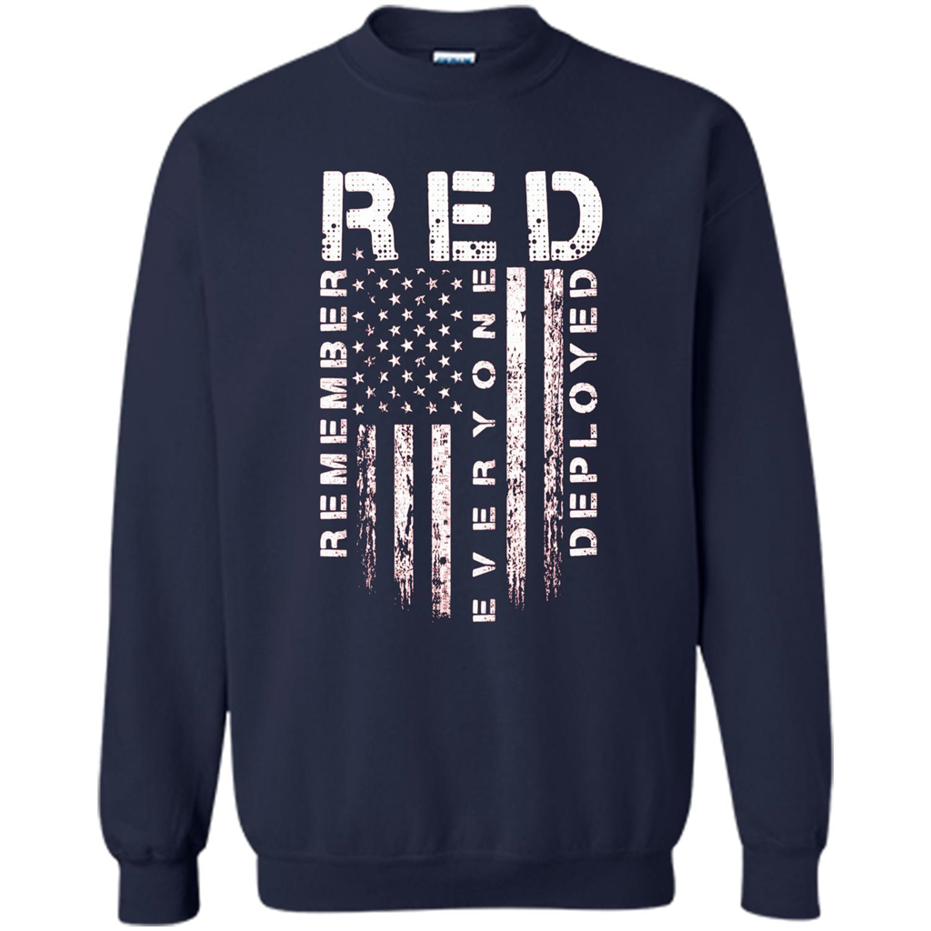 Red Friday - Remember Everyone Veteran Deployed T-shirt Navy