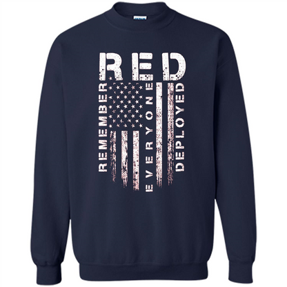 Red Friday - Remember Everyone Veteran Deployed T-shirt Navy