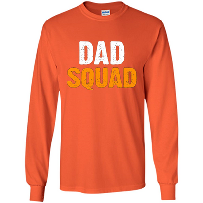 Fathers day T-shirt DAD Squad Funny T-Shirt Orange