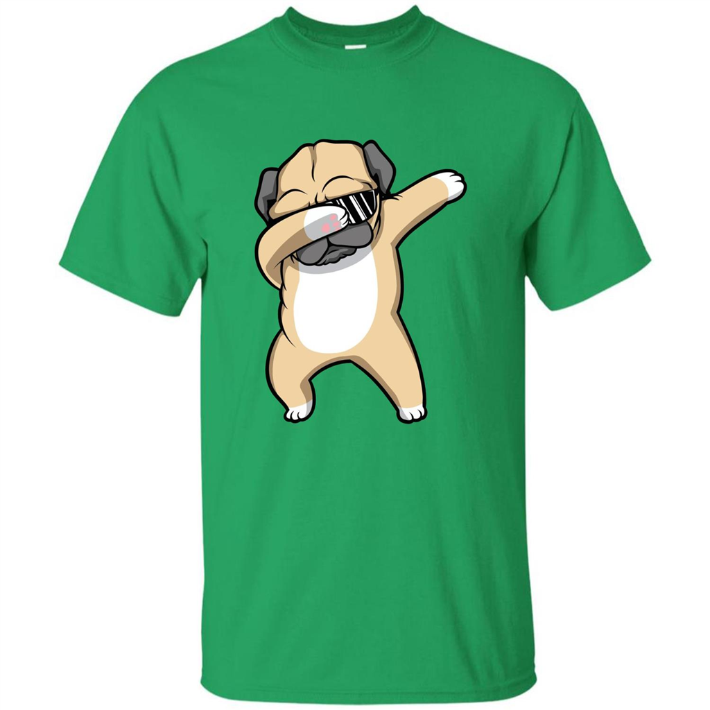 Dabbing Pug T-shirt Funny Cute Dog Dab Dance T-Shirt Irish Green