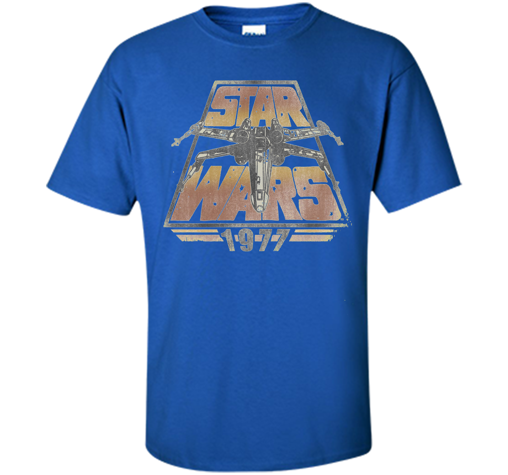 Star Wars 1977 Time Warp Graphic T-Shirt cool shirt Royal