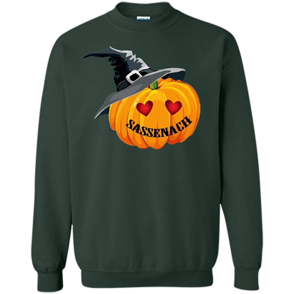Sassenach Pumpkin Halloween T-shirt Forest Green