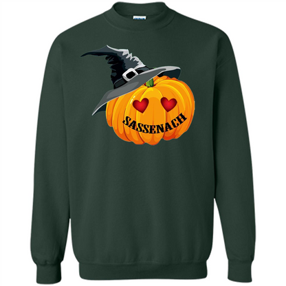 Sassenach Pumpkin Halloween T-shirt Forest Green