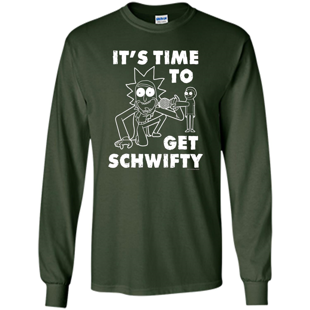 TV Series T-shirt It's Time To Get Schwifty T-shirt Forest Green