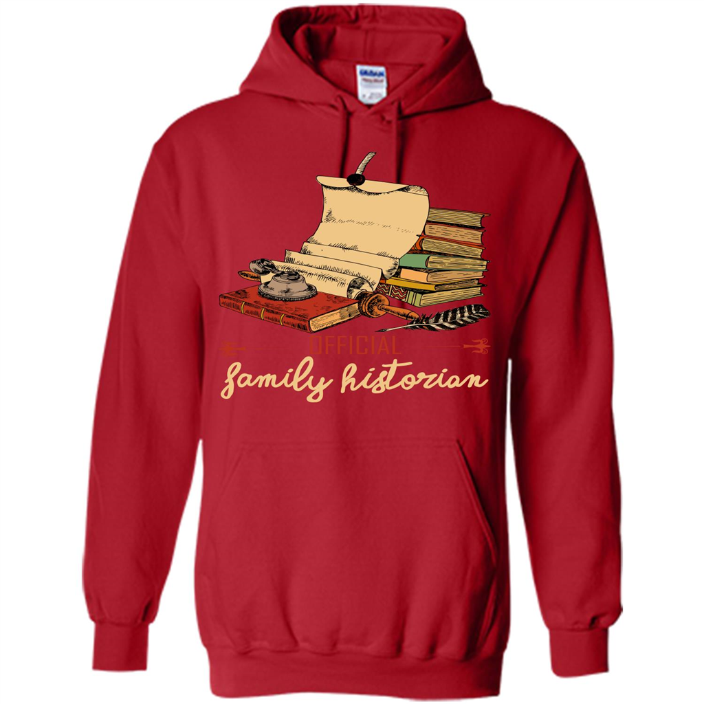 Family T-shirt Official Family Historian Red