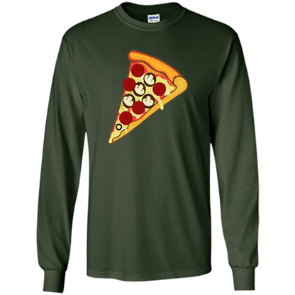 Love Pizza T-shirt More Food Eat Pizza Slice Forest Green