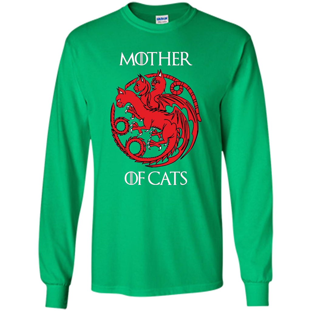 Cat Lovers T-shirt Mother of Cats Irish Green