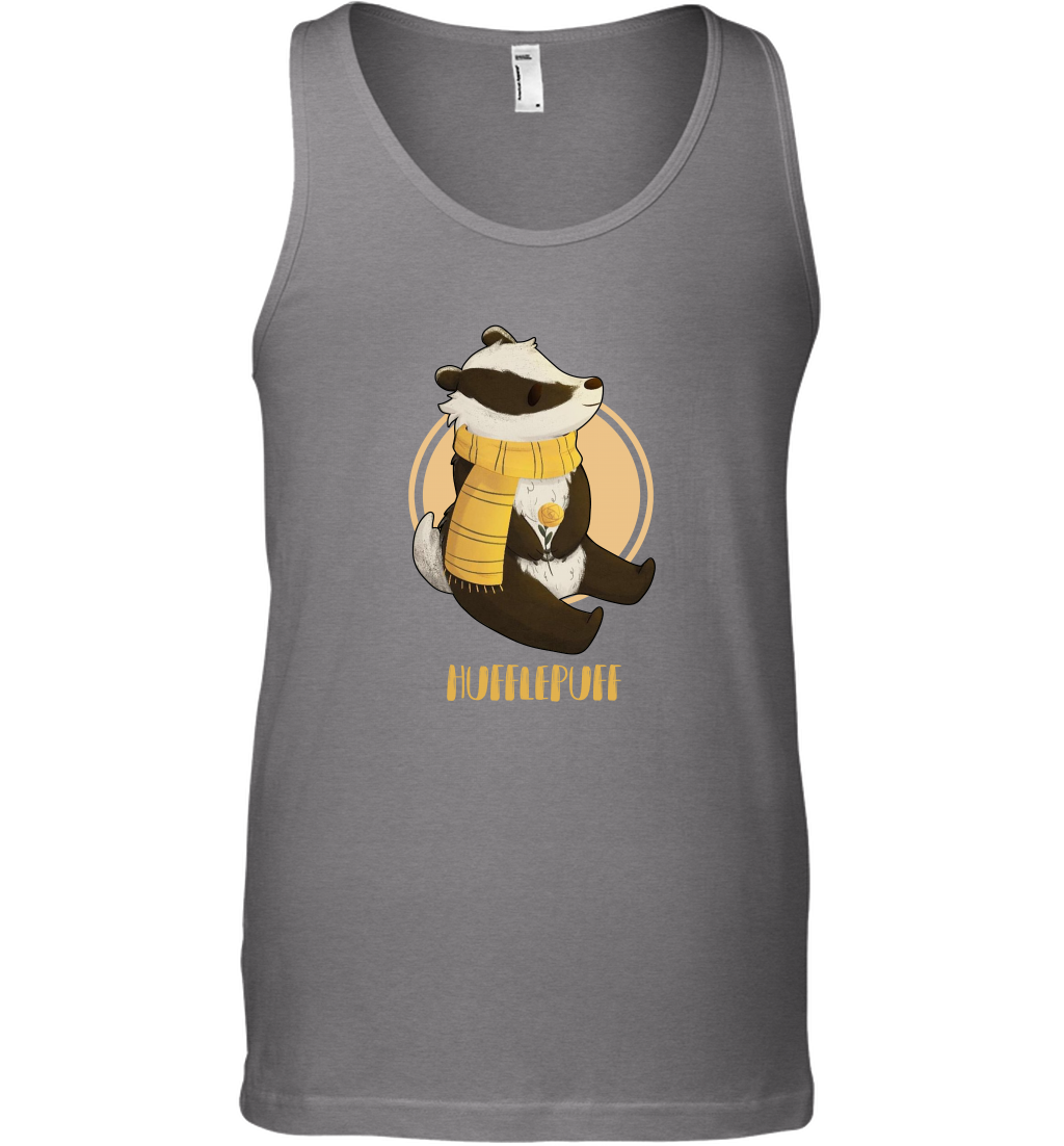 Badgers Hufflepuff House HP Tank Top Tank Top Graphite Heather