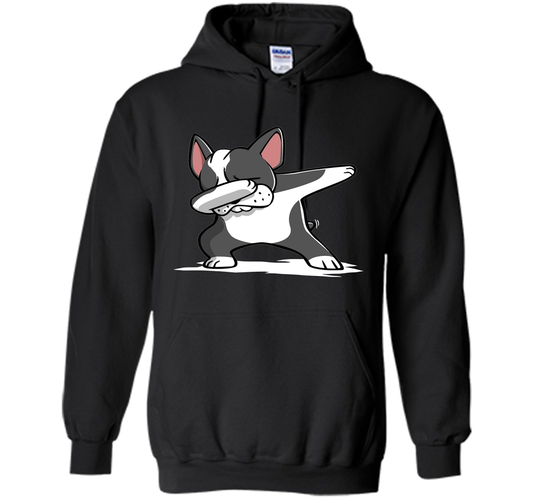 Dabbing Boston Terrier Dog T-Shirt Dab Dance Gift T-shirt Black S