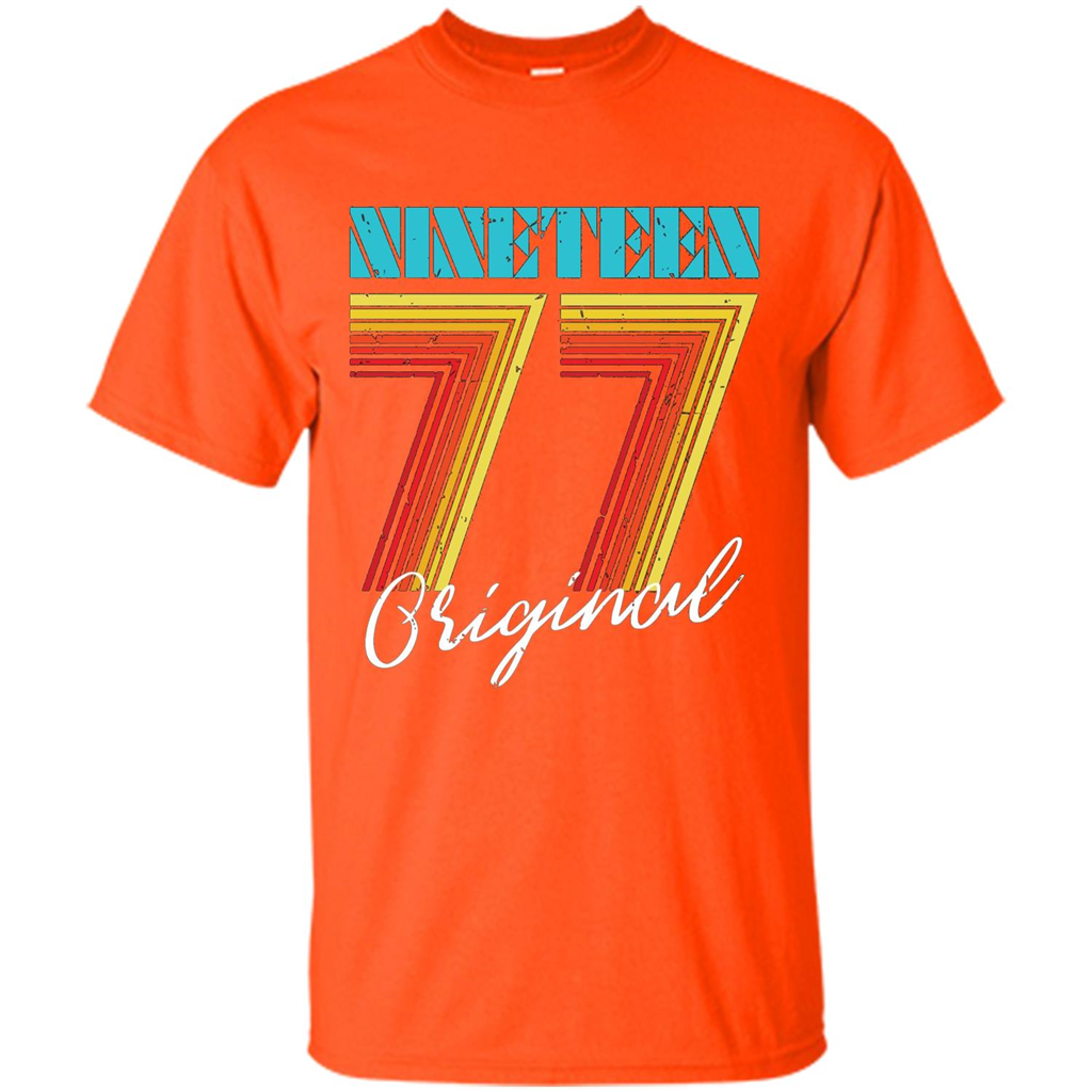 Original 1977 Birthday T-shirt Orange