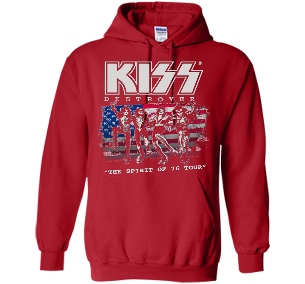 Kiss Destroyer The Spirit Of 76 T-shirt Red