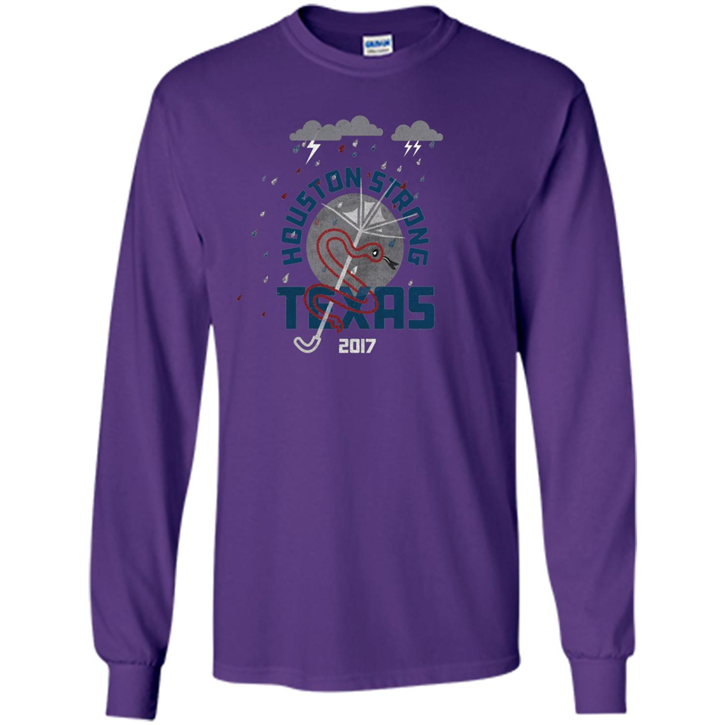 Harvey Houston Strong Texas 2017 T-shirt Purple