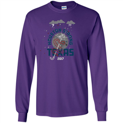 Harvey Houston Strong Texas 2017 T-shirt Purple