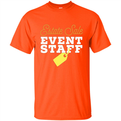 Estate Sale Event Staff T-shirt Orange