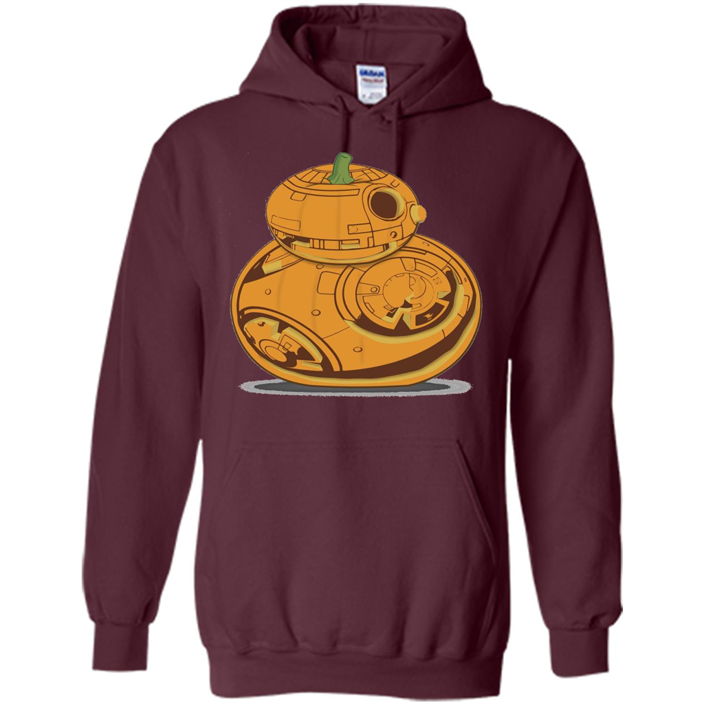 BB-8 Pumpkin Carving Halloween T-Shirt Maroon