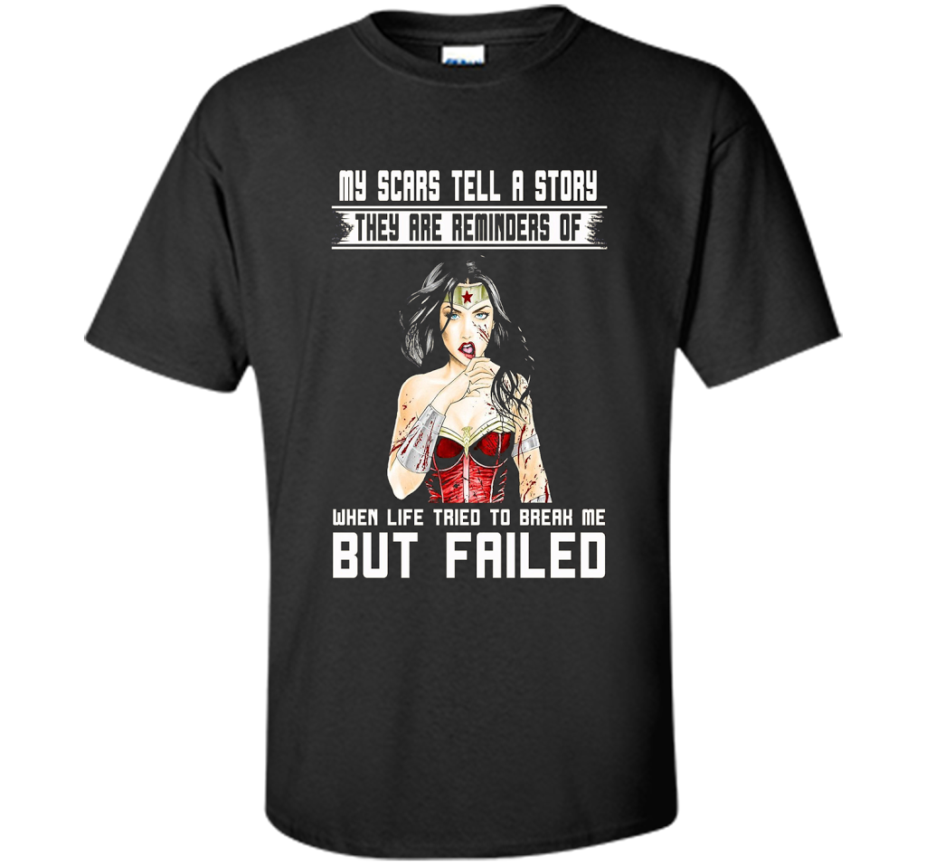 Women's My Scars Tell A Story They Are A Reminder Shirt cool shirt Black