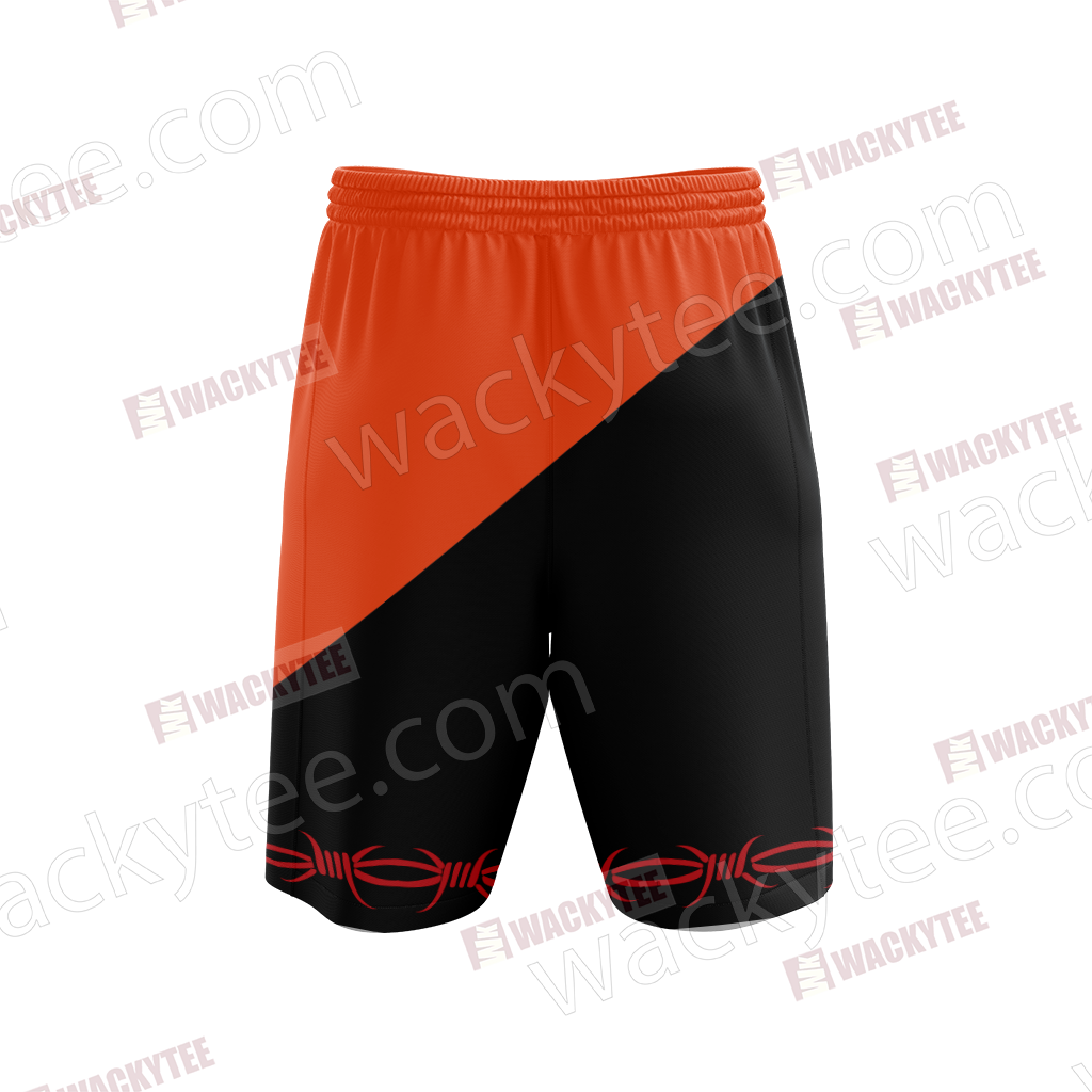 Naruto Uzumaki Clan Symbol 3D Beach Shorts