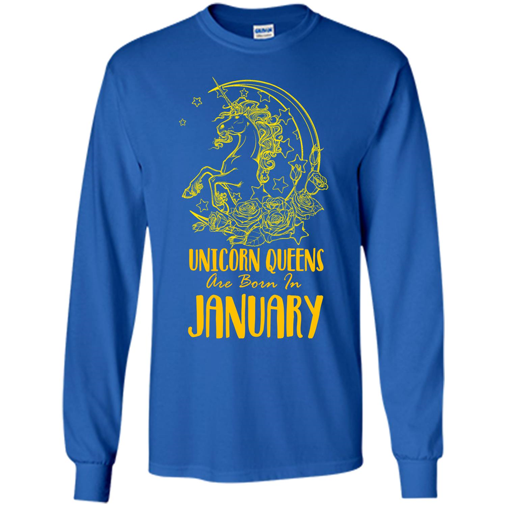 January Unicorn T-shirt Unicorn Queens Are Born In January Royal