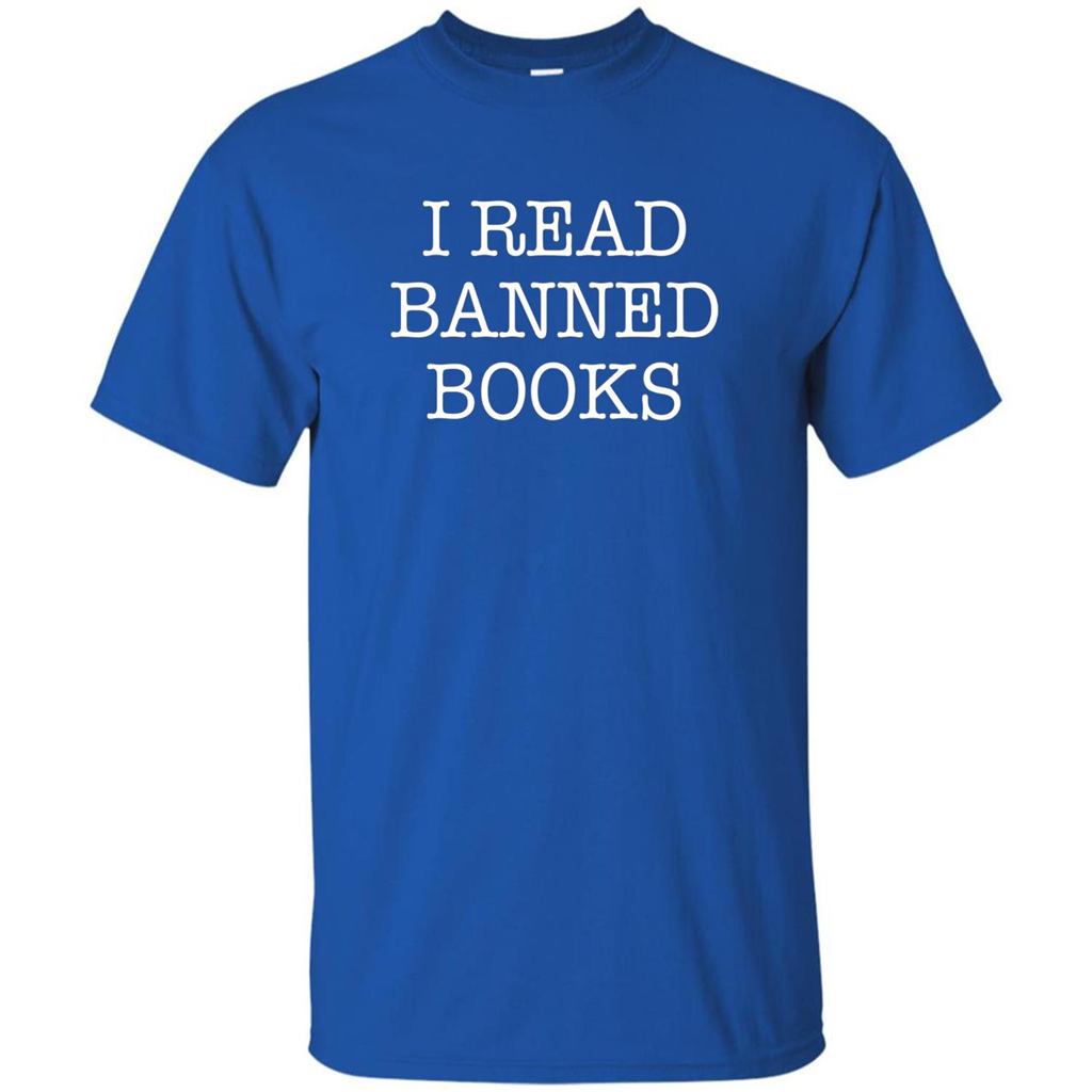 I Read Banned Books T-Shirt Royal